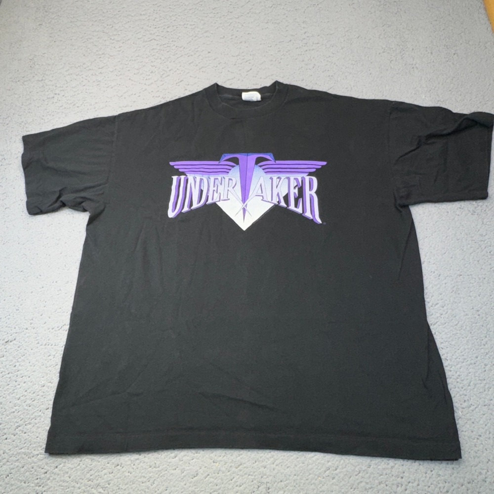 Vintage WWF Undertaker Shirt Mens XXL Black 1997 Wrestling Titan Sports USA 90s